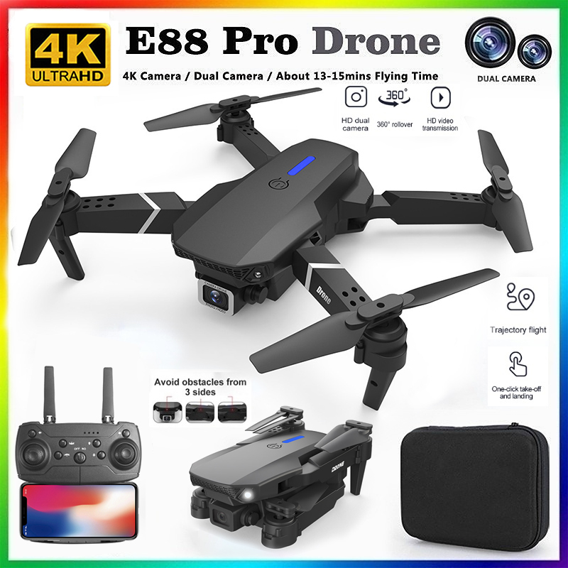 Drone Lidar - 2026 YENİ E88 Profesyonel HD 4K