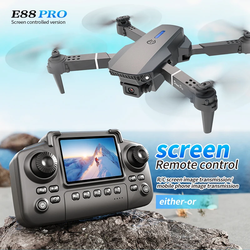 Drone Lidar - Profesyonel E88 PRO Drone ekranlı 8K