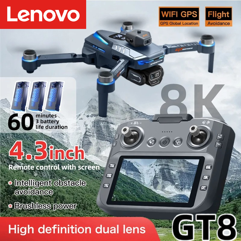 Drone Thermal Imaging - Lenovo GT8 Drone 8K Profesyonel Çift