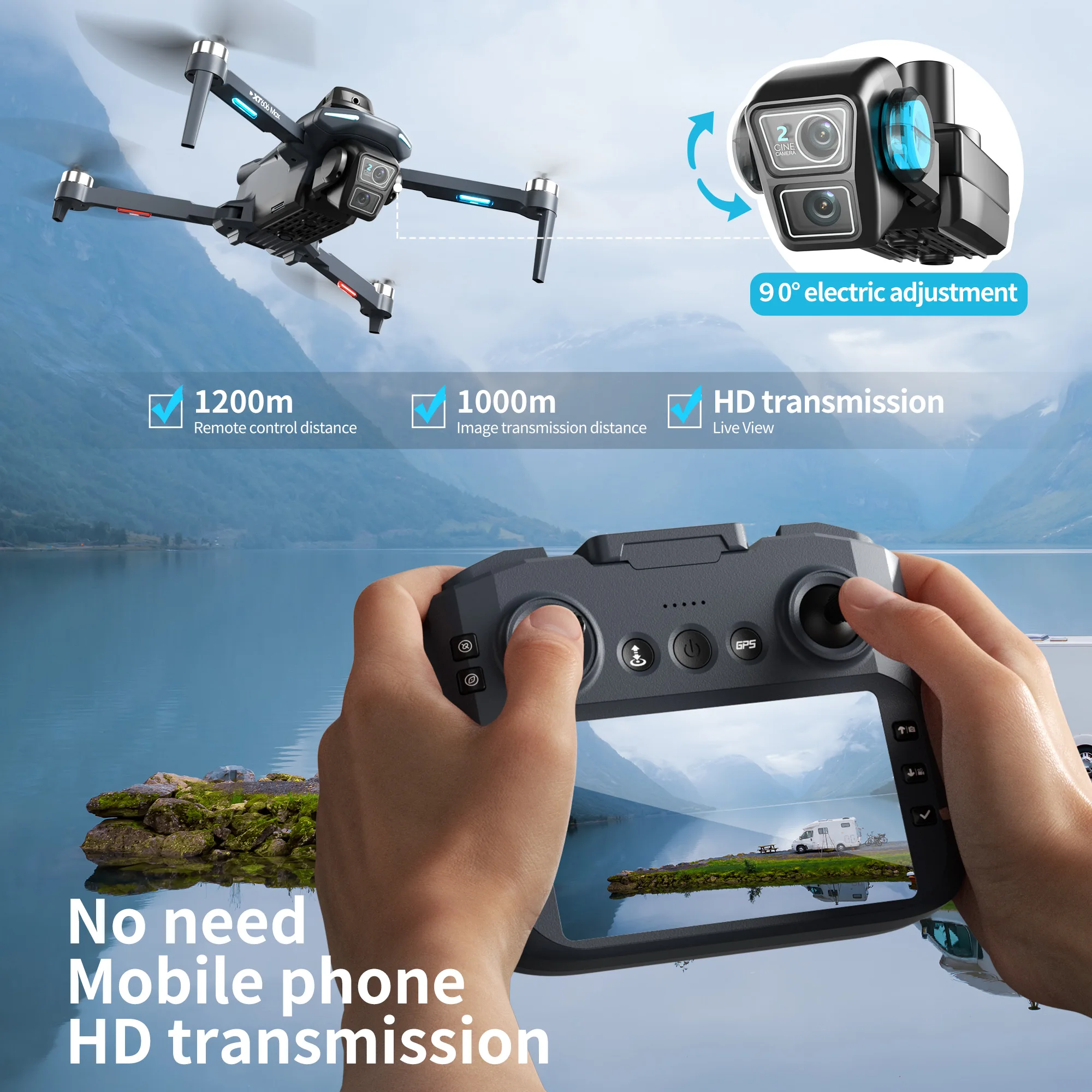 Lenovo XT606 Drone Profesyonel - Drone Multispectral incelemesi ve fiyatı