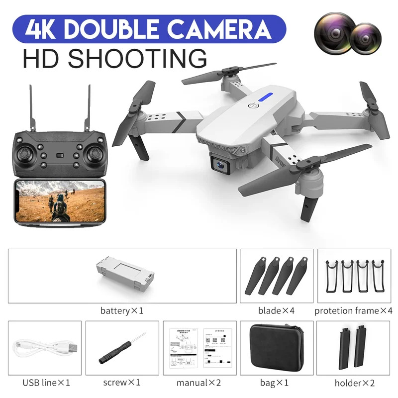 E88 Pro Akıllı Katlanabilir Dr - Drone Aerial Photography incelemesi ve fiyatı