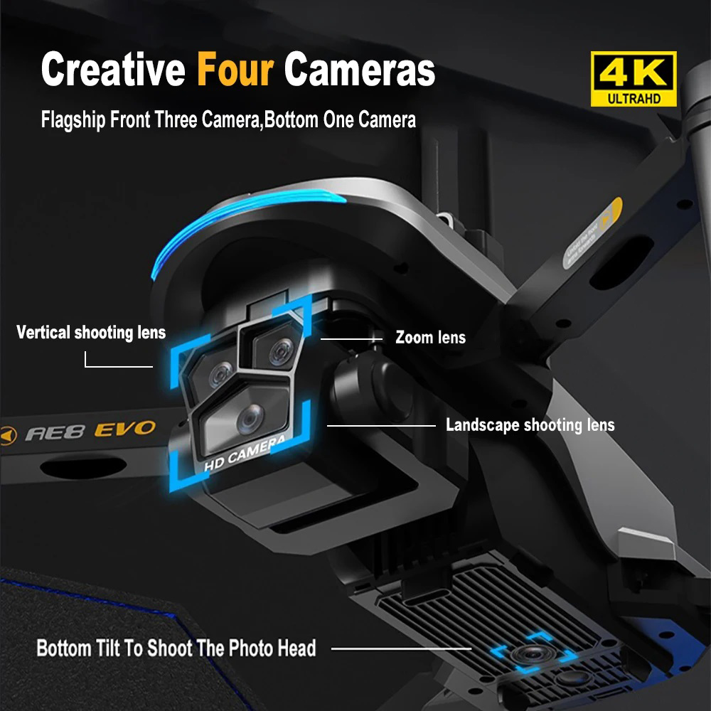 AE8 EVO Drone 4K Profesyonel 5 - Drone Lidar incelemesi ve fiyatı